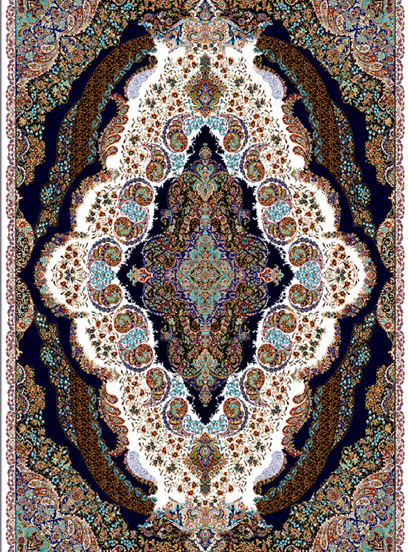 قالیچه و فرشینه سنتی و مدرن هال و پذیرایی برند رویان کدZ365 سایت خرید برو