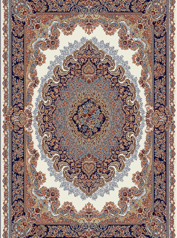 قالیچه و فرشینه سنتی و مدرن هال و پذیرایی برند رویان کدZ375 سایت خرید برو