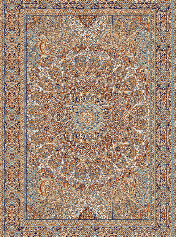 قالیچه و فرشینه سنتی و مدرن هال و پذیرایی برند رویان کدZ379 سایت خرید برو