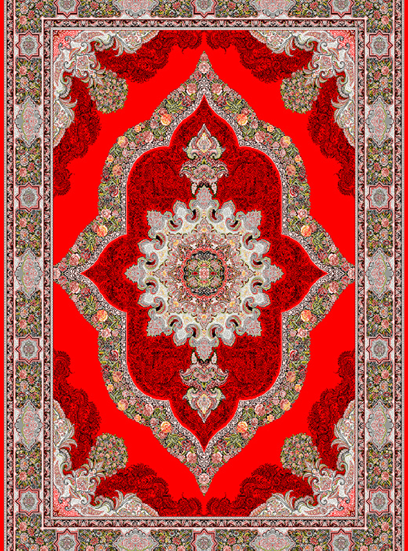 قالیچه و فرشینه سنتی و مدرن هال و پذیرایی برند رویان کدZ386 سایت خرید برو