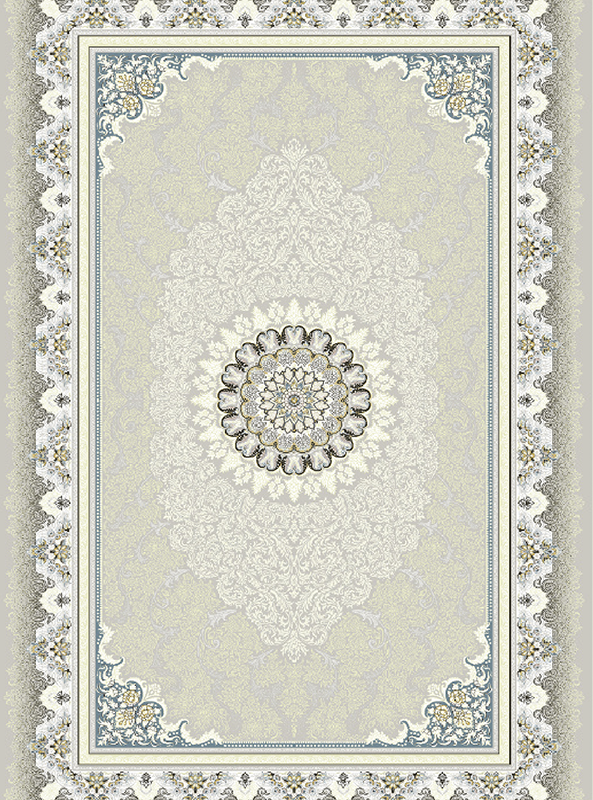 قالیچه و فرشینه سنتی و مدرن هال و پذیرایی برند رویان کدZ387 سایت خرید برو