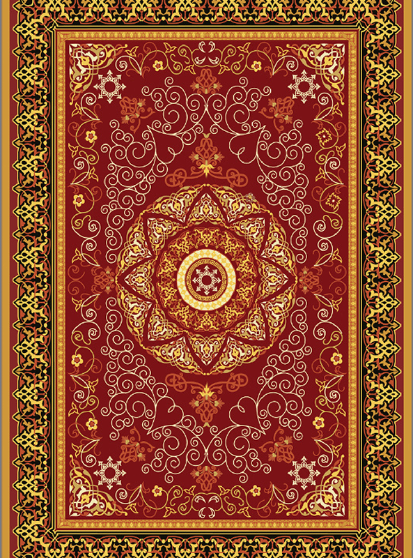 قالیچه و فرشینه سنتی و مدرن هال و پذیرایی برند رویان کدZ394 سایت خرید برو