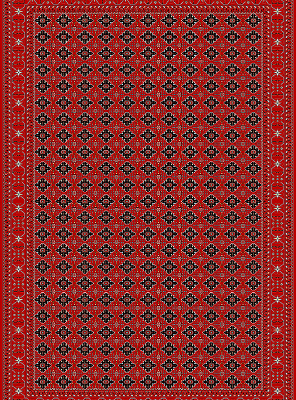 قالیچه و فرشینه سنتی و مدرن هال و پذیرایی برند رویان کدZ396 سایت خرید برو