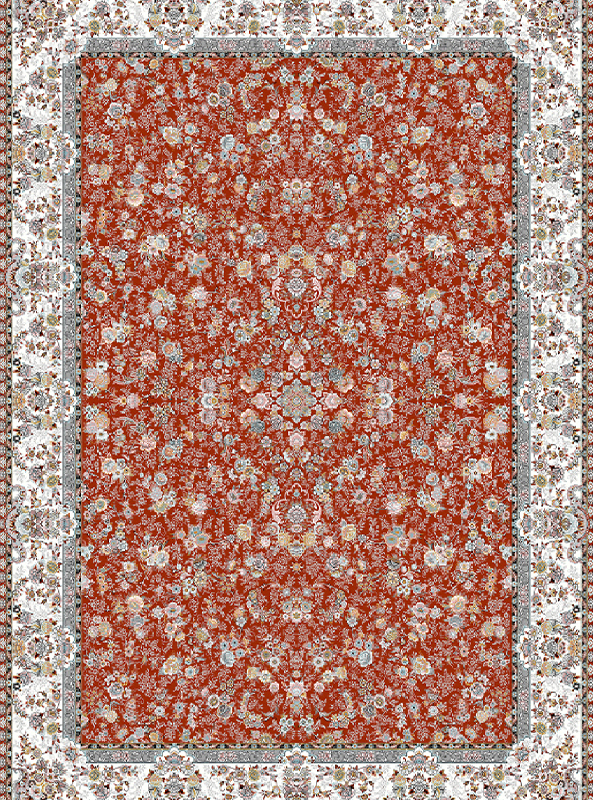 قالیچه و فرشینه سنتی و مدرن هال و پذیرایی برند رویان کدZ398 سایت خرید برو