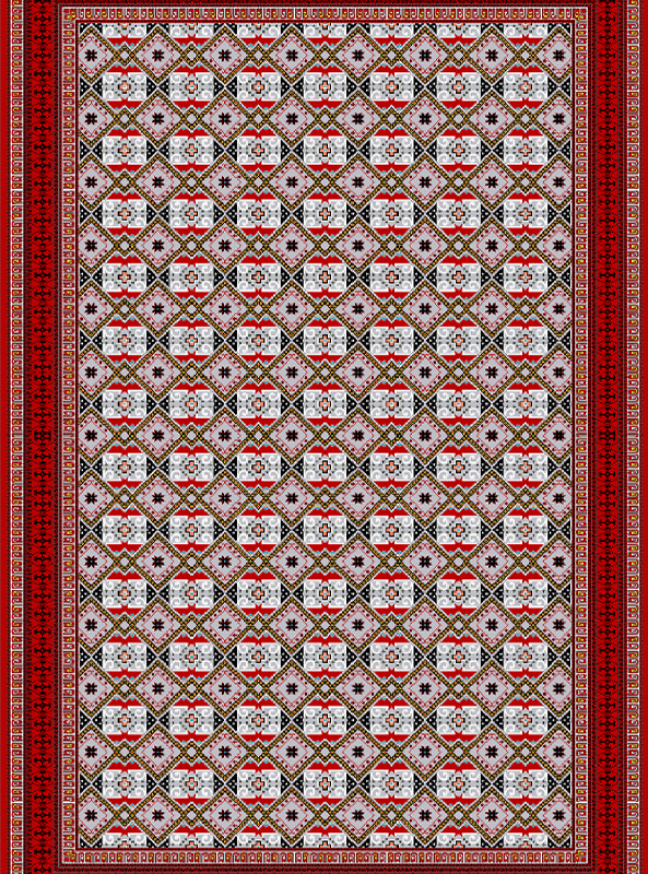 قالیچه و فرشینه سنتی و مدرن هال و پذیرایی برند رویان کدZ405 سایت خرید برو