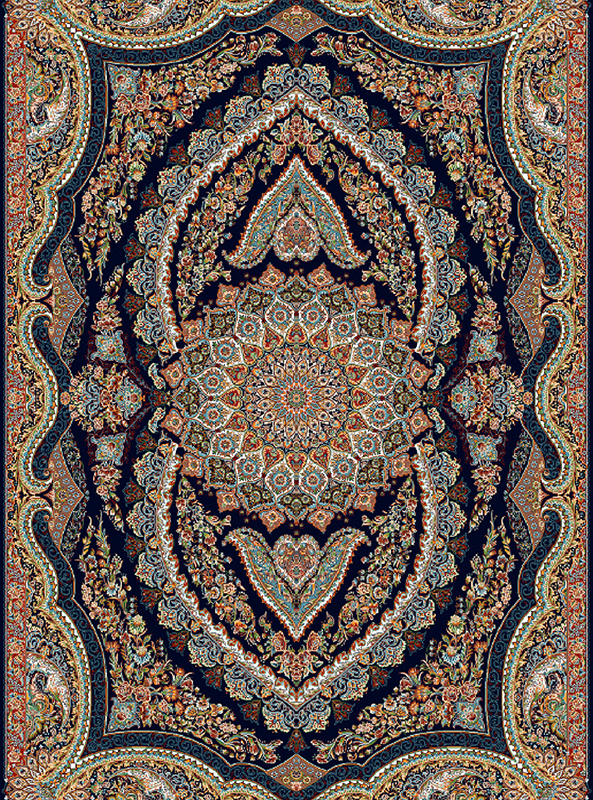 قالیچه و فرشینه سنتی و مدرن هال و پذیرایی برند رویان کدZ411 سایت خرید برو