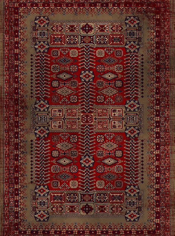 قالیچه و فرشینه سنتی و مدرن هال و پذیرایی برند رویان کدZ412 سایت خرید برو