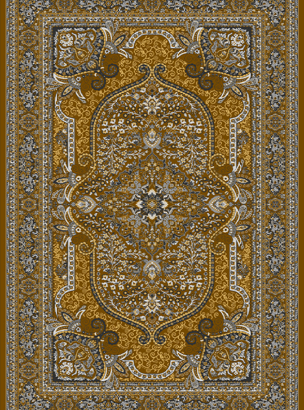 قالیچه و فرشینه سنتی و مدرن هال و پذیرایی برند رویان کدZ417 سایت خرید برو