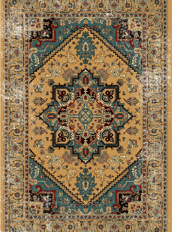 قالیچه و فرشینه سنتی و مدرن هال و پذیرایی برند رویان کدZ418 سایت خرید برو