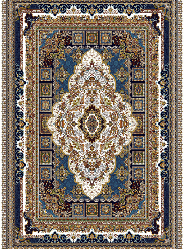 قالیچه و فرشینه سنتی و مدرن هال و پذیرایی برند رویان کدZ422 سایت خرید برو