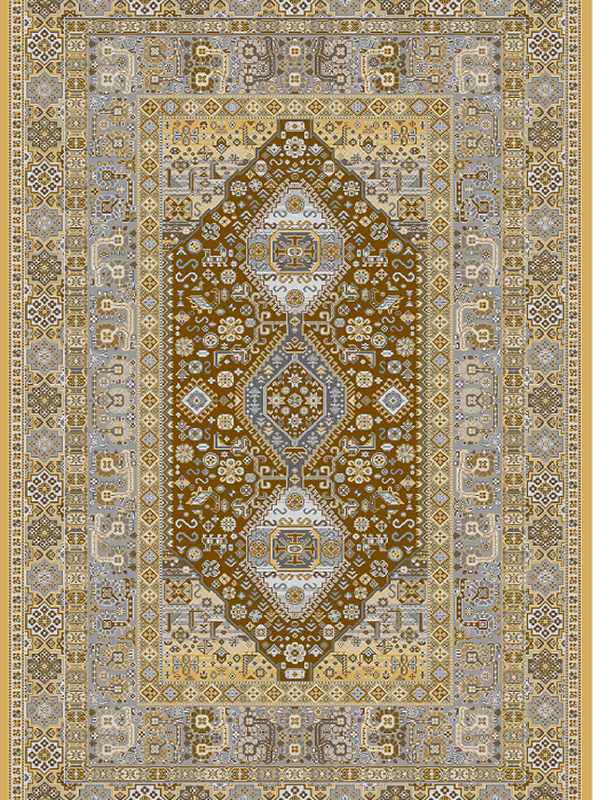 قالیچه و فرشینه سنتی و مدرن هال و پذیرایی برند رویان کدZ424 سایت خرید برو