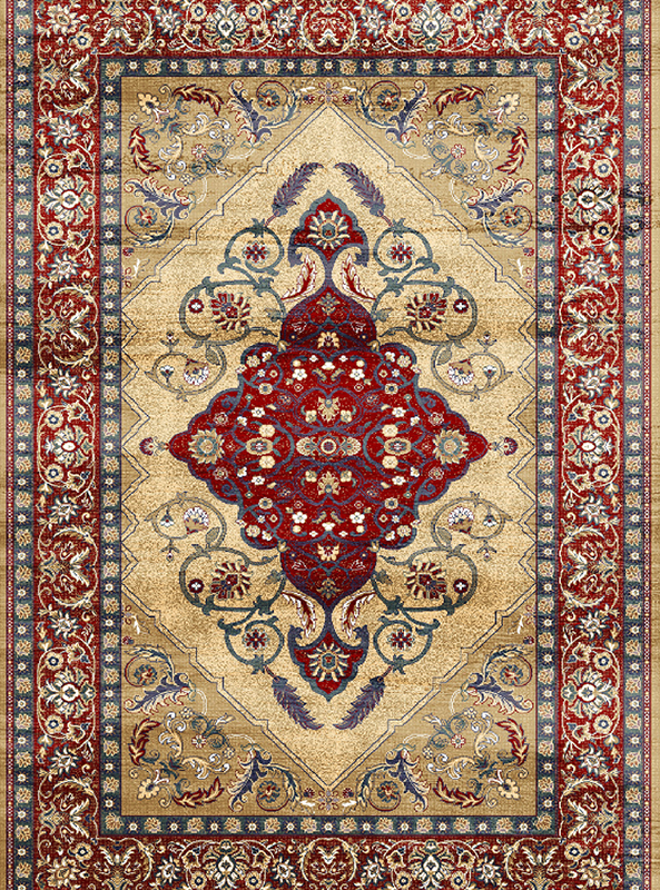 قالیچه و فرشینه سنتی و مدرن هال و پذیرایی برند رویان کدZ432 سایت خرید برو