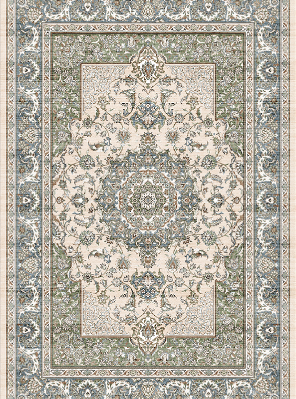 قالیچه و فرشینه سنتی و مدرن هال و پذیرایی برند رویان کدZ436 سایت خرید برو