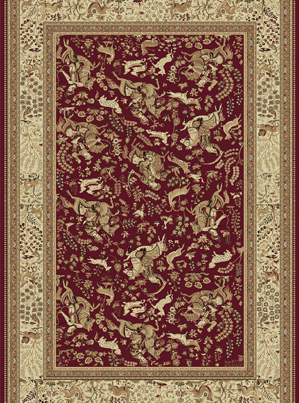 قالیچه و فرشینه سنتی و مدرن هال و پذیرایی برند رویان کدZ442 سایت خرید برو