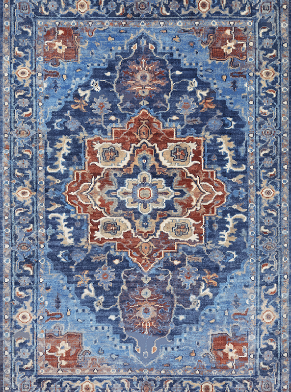 قالیچه و فرشینه سنتی و مدرن هال و پذیرایی برند رویان کدZ444 سایت خرید برو