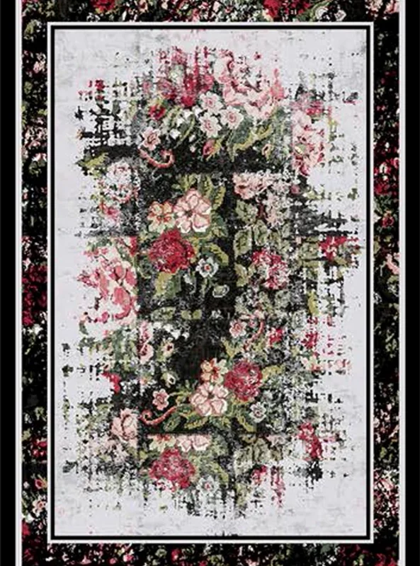 قالیچه و فرشینه سنتی و مدرن هال و پذیرایی برند رویان کدZ447 سایت خرید برو