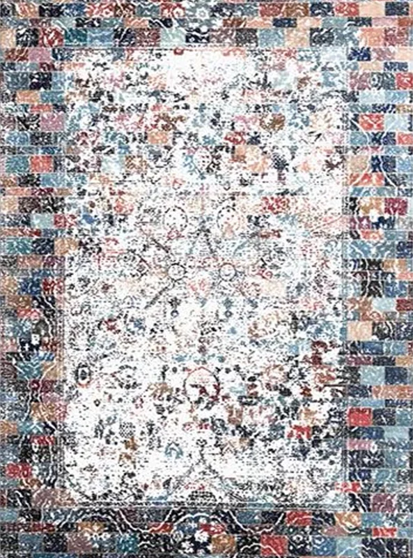 قالیچه و فرشینه سنتی و مدرن هال و پذیرایی برند رویان کدZ448 سایت خرید برو