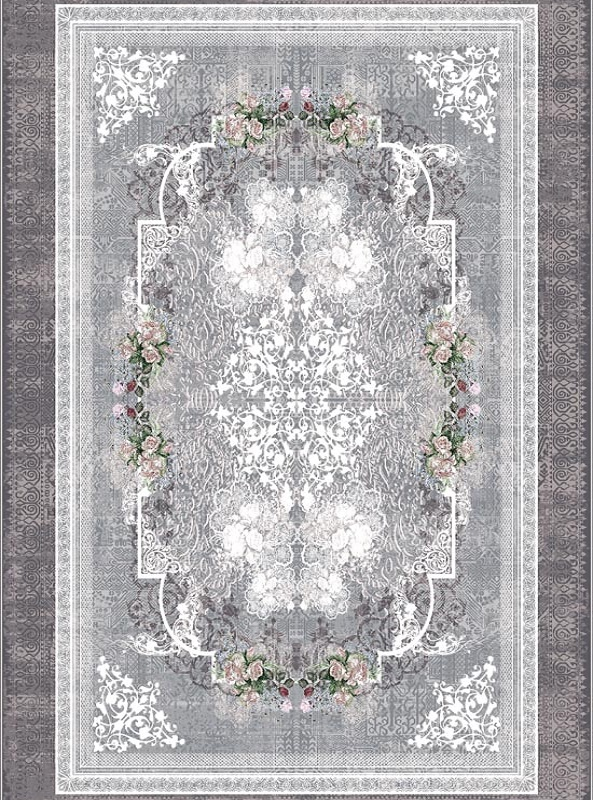 قالیچه و فرشینه سنتی و مدرن هال و پذیرایی برند رویان کد D15 سایت خرید برو