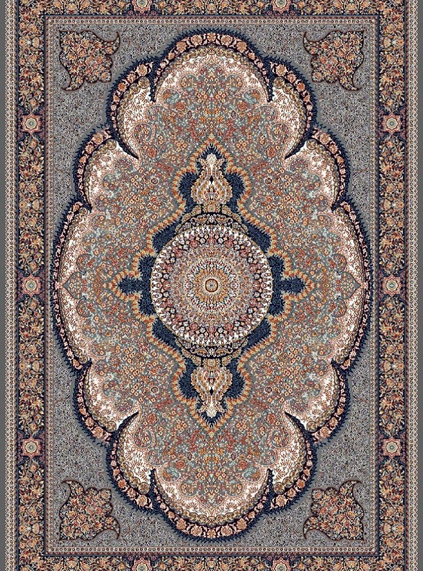 قالیچه و فرشینه سنتی و مدرن هال و پذیرایی برند رویان کد D41 سایت خرید برو