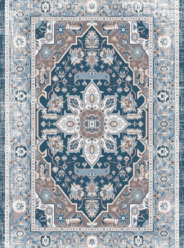 قالیچه و فرشینه سنتی و مدرن هال و پذیرایی برند رویان کد D42 سایت خرید برو