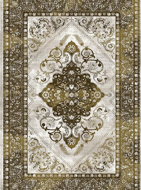 قالیچه و فرشینه سنتی و مدرن هال و پذیرایی برند رویان کد D46 سایت خرید برو