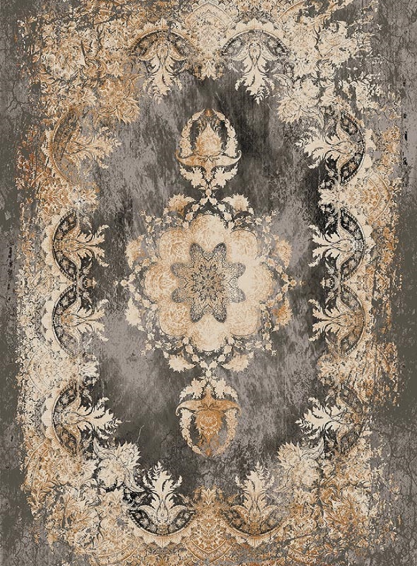 قالیچه و فرشینه سنتی و مدرن هال و پذیرایی برند رویان کد D76 سایت خرید برو