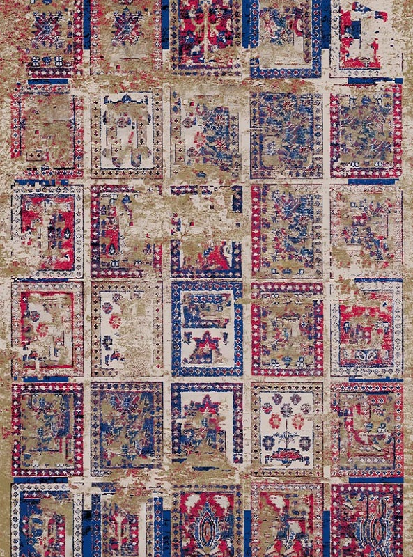 قالیچه و فرشینه سنتی و مدرن هال و پذیرایی برند رویان کد D79 سایت خرید برو