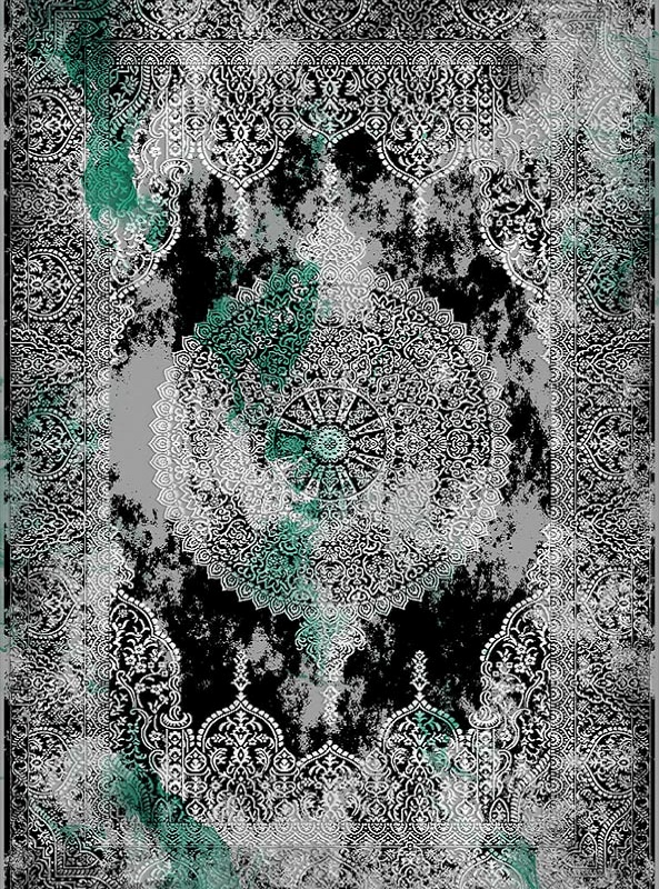 قالیچه و فرشینه سنتی و مدرن هال و پذیرایی برند رویان کد D82 سایت خرید برو