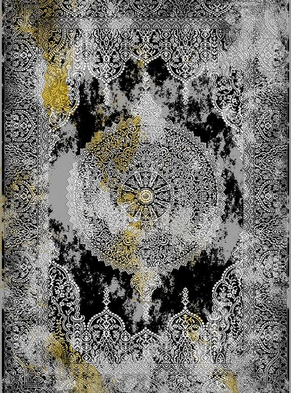 قالیچه و فرشینه سنتی و مدرن هال و پذیرایی برند رویان کد D83 سایت خرید برو