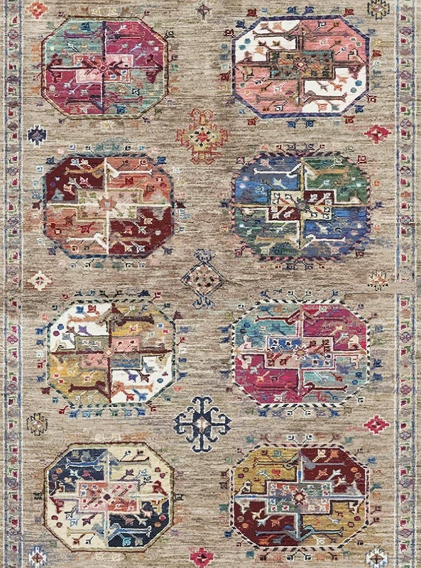 قالیچه و فرشینه سنتی و مدرن هال و پذیرایی برند رویان کد D122 سایت خرید برو