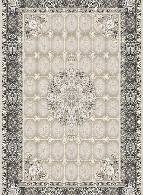 قالیچه و فرشینه سنتی و مدرن هال و پذیرایی برند رویان کد D135 سایت خرید برو