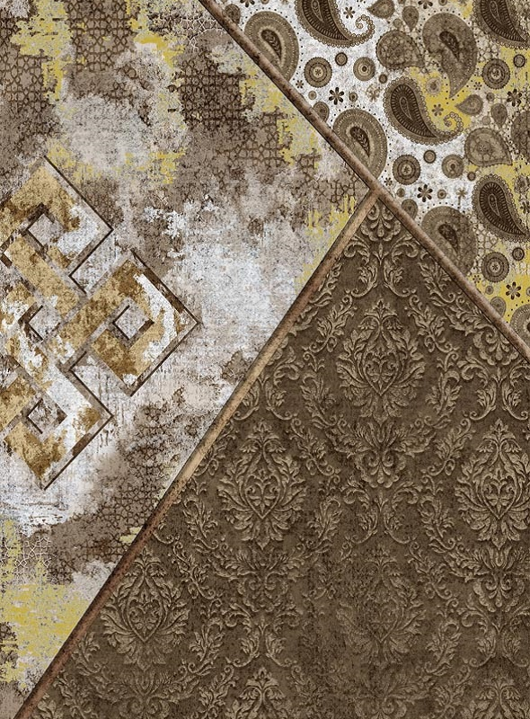 قالیچه و فرشینه سنتی و مدرن هال و پذیرایی برند رویان کد D150 سایت خرید برو