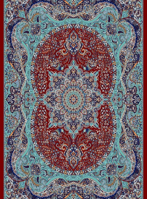 قالیچه و فرشینه سنتی و مدرن هال و پذیرایی برند رویان کد D180 سایت خرید برو