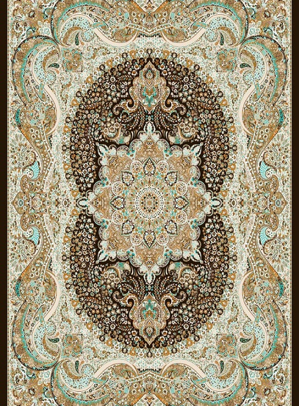 قالیچه و فرشینه سنتی و مدرن هال و پذیرایی برند رویان کد D182 سایت خرید برو