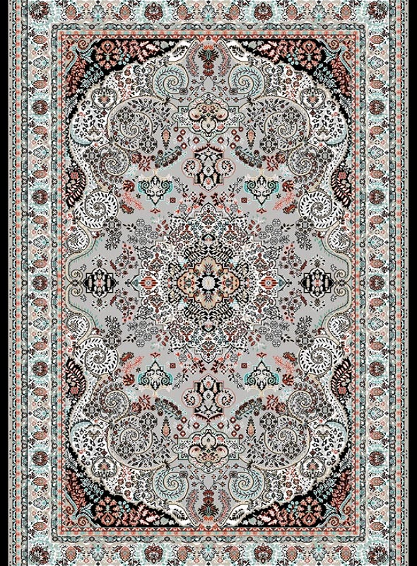 قالیچه و فرشینه سنتی و مدرن هال و پذیرایی برند رویان کد D186 سایت خرید برو