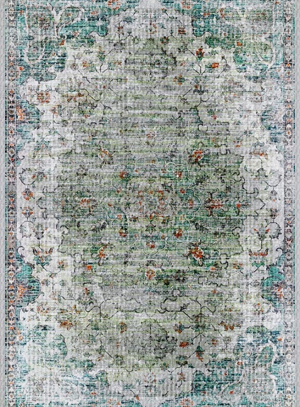 قالیچه و فرشینه سنتی و مدرن هال و پذیرایی برند رویان کد D205 سایت خرید برو