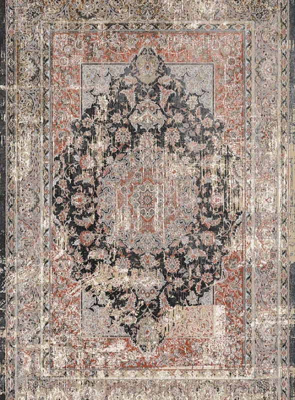 قالیچه و فرشینه سنتی و مدرن هال و پذیرایی برند رویان کد D215 سایت خرید برو