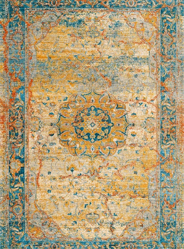 قالیچه و فرشینه سنتی و مدرن هال و پذیرایی برند رویان کد D226 سایت خرید برو