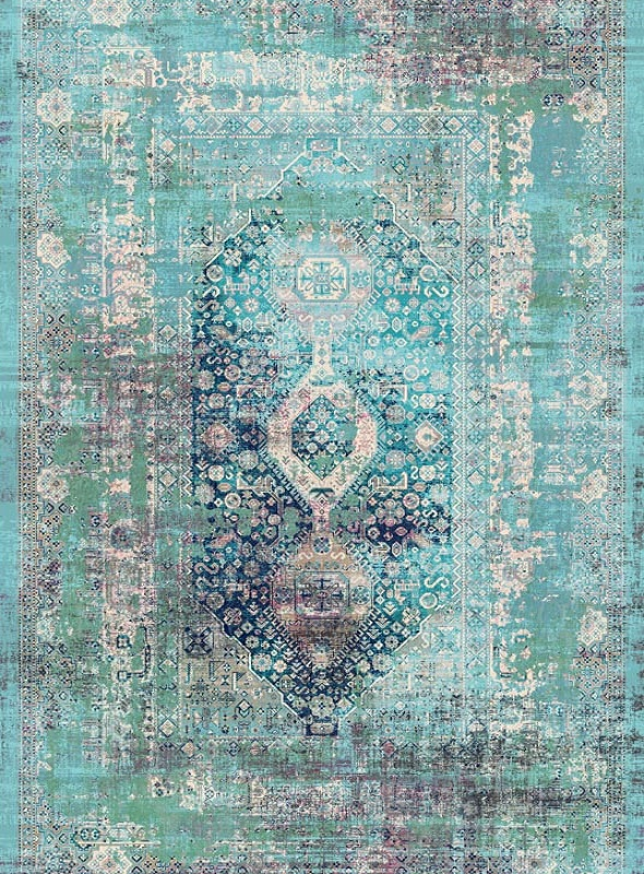 قالیچه و فرشینه سنتی و مدرن هال و پذیرایی برند رویان کد D232 سایت خرید برو