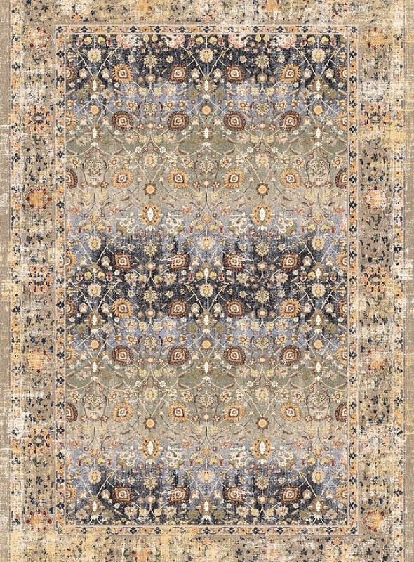 قالیچه و فرشینه سنتی و مدرن هال و پذیرایی برند رویان کد D235 سایت خرید برو