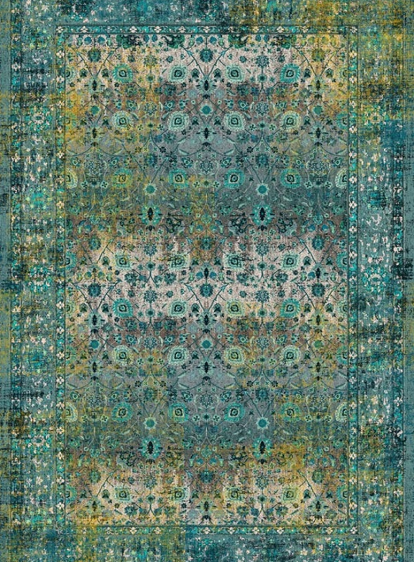 قالیچه و فرشینه سنتی و مدرن هال و پذیرایی برند رویان کد D237 سایت خرید برو