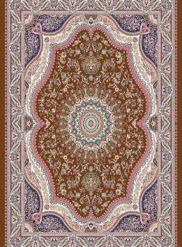 قالیچه و فرشینه سنتی و مدرن هال و پذیرایی برند رویان کد D244 سایت خرید برو