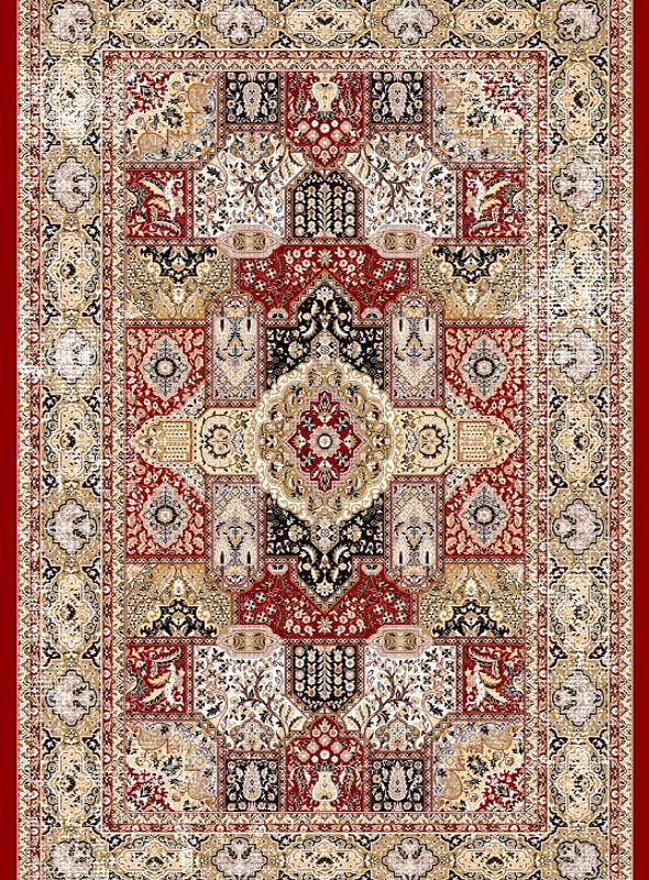 قالیچه و فرشینه سنتی و مدرن هال و پذیرایی برند رویان کد D247 سایت خرید برو