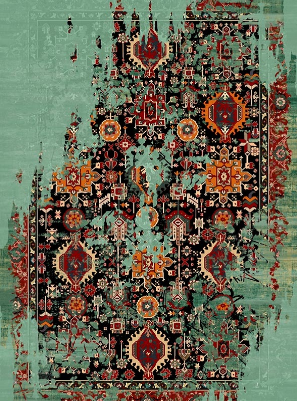 قالیچه و فرشینه سنتی و مدرن هال و پذیرایی برند رویان کد D260 سایت خرید برو