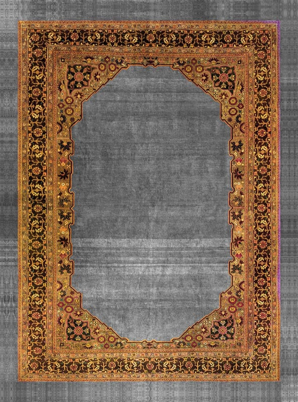 قالیچه و فرشینه سنتی و مدرن هال و پذیرایی برند رویان کد D265 سایت خرید برو