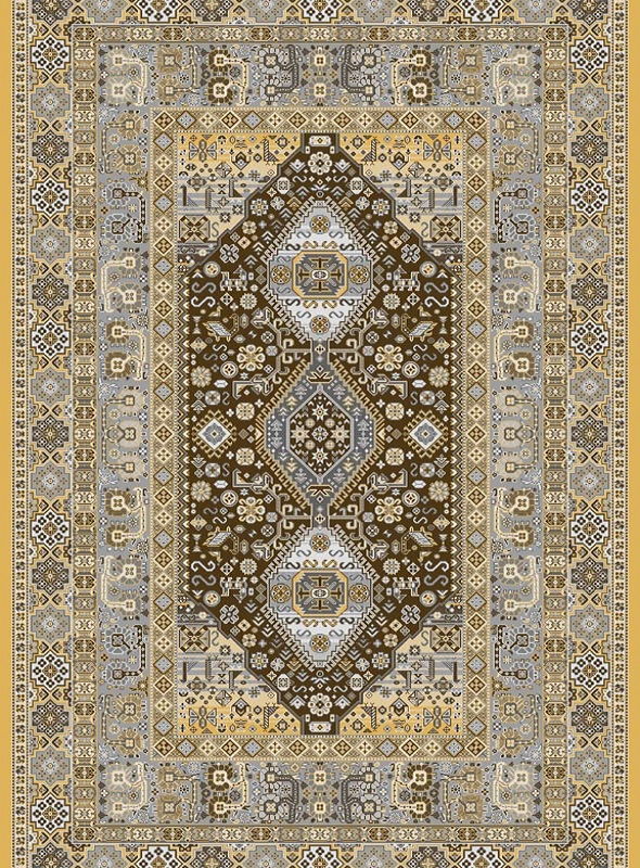 قالیچه و فرشینه سنتی و مدرن هال و پذیرایی برند رویان کد D271 سایت خرید برو