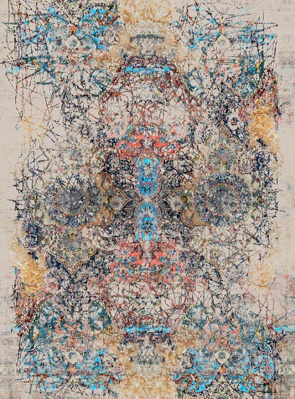 قالیچه و فرشینه سنتی و مدرن هال و پذیرایی برند رویان کد D287 سایت خرید برو