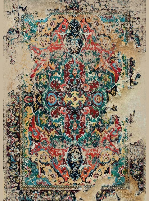 قالیچه و فرشینه سنتی و مدرن هال و پذیرایی برند رویان کد D291 سایت خرید برو