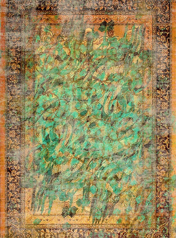 قالیچه و فرشینه سنتی و مدرن هال و پذیرایی برند رویان کد D302 سایت خرید برو