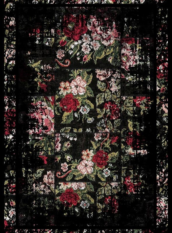 قالیچه و فرشینه سنتی و مدرن هال و پذیرایی برند رویان کد D312 سایت خرید برو